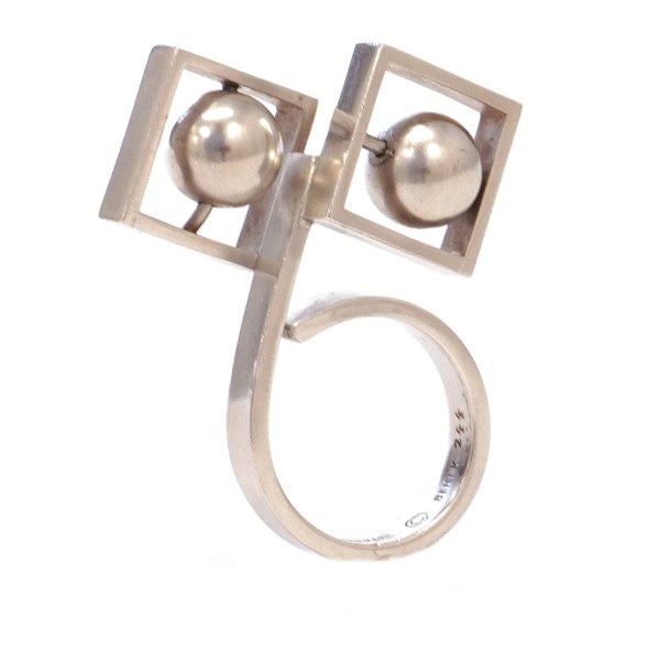 Anni & Bent Knudsen sterlingsølv ring dessin 244. Ringstr. 56