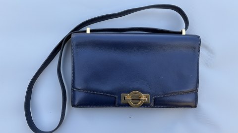 Hermès taske "Ring"Marine blåt skind.